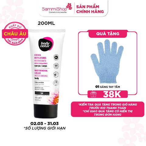 Body Natur Kem Tẩy Lông Hair Removal Cream Moisturising Body Sensitive Skin