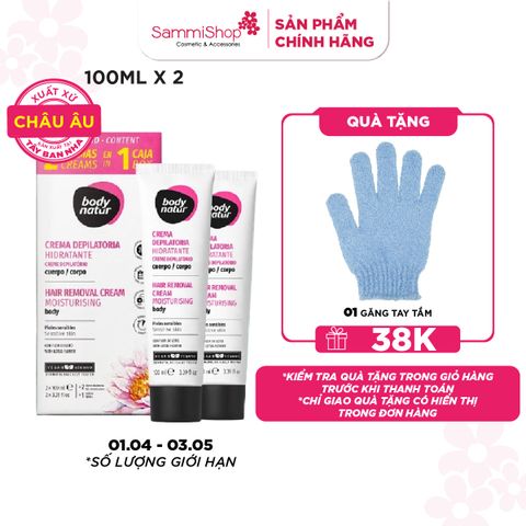 Body Natur Kem Tẩy Lông Hair Removal Cream Moisturising Body Sensitive Skin