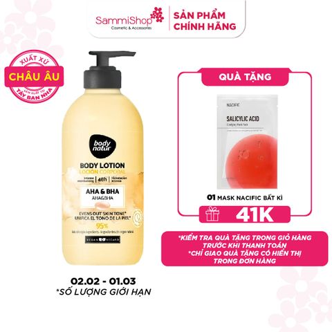 Body Natur Sữa dưỡng thể Body Lotion AHA & BHA 275ml