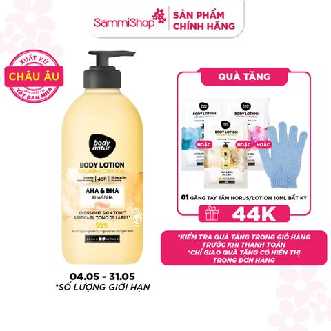 Body Natur Sữa dưỡng thể Body Lotion AHA & BHA 275ml