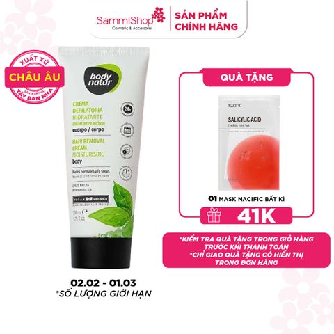 Body Natur Kem Tẩy Lông Hair Removal Cream Moisturising Body Normal And Or Dry Skin