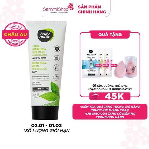 Body Natur Kem Tẩy Lông Hair Removal Cream Moisturising Body Normal And Or Dry Skin