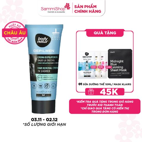 Body Natur Kem tẩy lông Depilmen Hair Removal Cream In Shower 200ml
