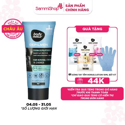 Body Natur Kem tẩy lông Depilmen Hair Removal Cream In Shower 200ml