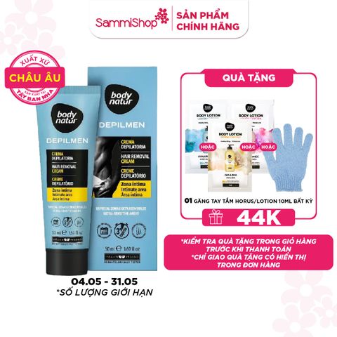 Body Natur Kem tẩy lông Depilmen Hair Removal Cream Intimate Area