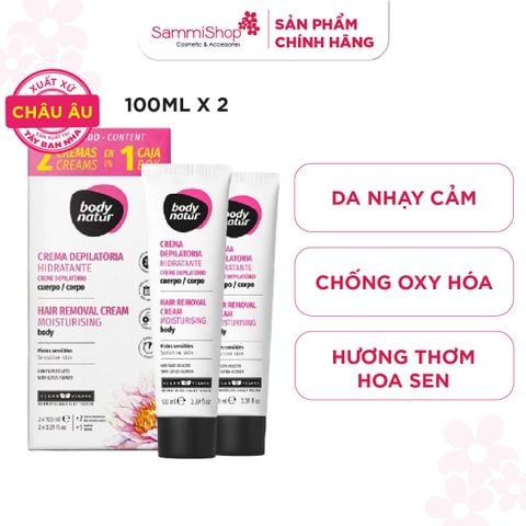 Body Natur Kem Tẩy Lông Hair Removal Cream Moisturising Body Sensitive Skin