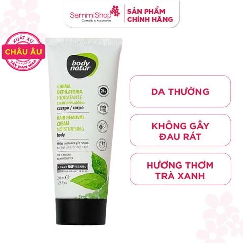 Body Natur Kem Tẩy Lông Hair Removal Cream Moisturising Body Normal And Or Dry Skin 200ml
