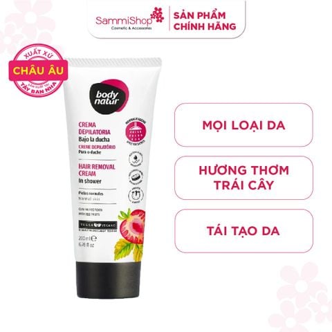 Body Natur Kem tẩy lông Hair Removal Cream In Shower 200ml