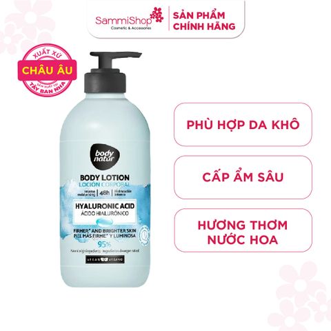 Body Natur Sữa Dưỡng Thể Body Lotion Hyaluronic Acid Firmer And Brighter Skin 275ml