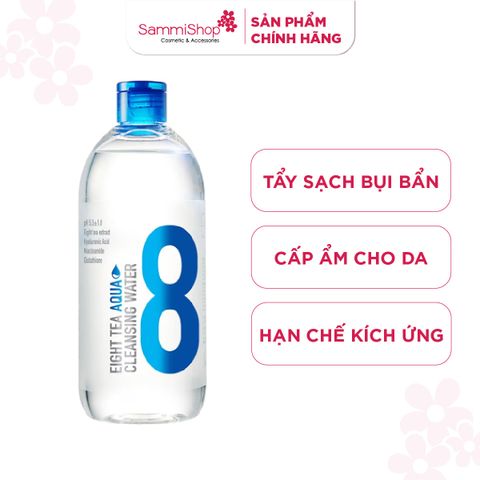 BOM Nước tẩy trang Eight Tea Aqua Cleansing Water 500ml