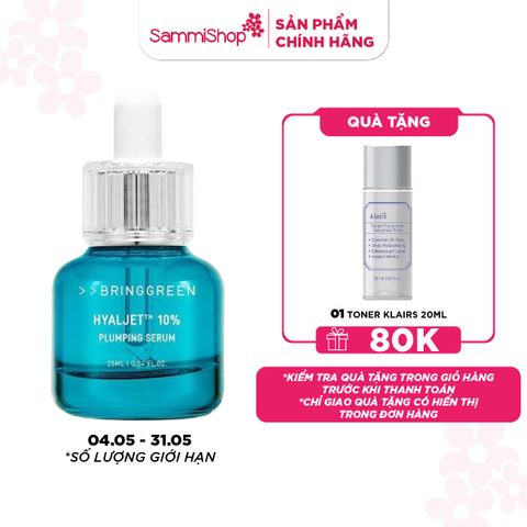 Bring Green Tinh chất Hyal Jet Plumping Serum 25ml
