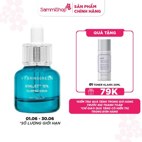 Bring Green Tinh chất Hyal Jet Plumping Serum 25ml