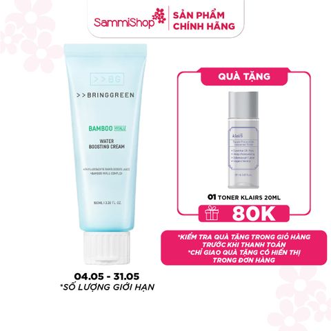 Bring Green Kem dưỡng Bamboo Hyalu Water Boosting Cream 100ml