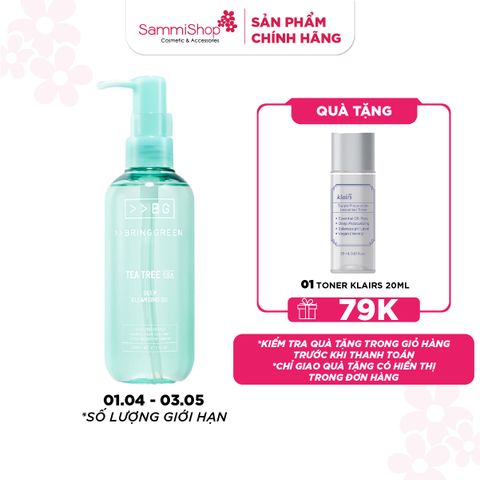 Bring Green Dầu tẩy trang Tea Tree Cica Deep Cleansing Oil 200ml