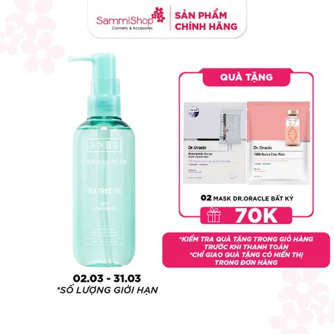 Bring Green Dầu tẩy trang Tea Tree Cica Deep Cleansing Oil 200ml