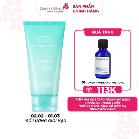 Bring Green Sữa rửa mặt Tea Tree Cica Deep Cleansing Foam 120ml