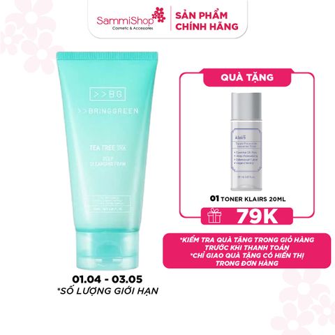 Bring Green Sữa rửa mặt Tea Tree Cica Deep Cleansing Foam 120ml