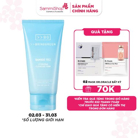 Bring Green Sữa rửa mặt Bamboo Hyalu Hydrating Cleansing Foam 120ml