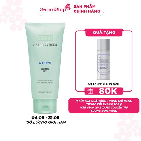 Bring Green Gel dưỡng da Aloe 97% Soothing Gel 300ml