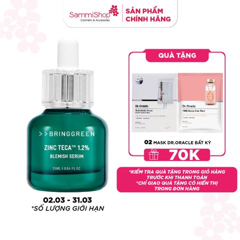 Bring Green Tinh chất Zinc Teca Blemish Serum 25ml