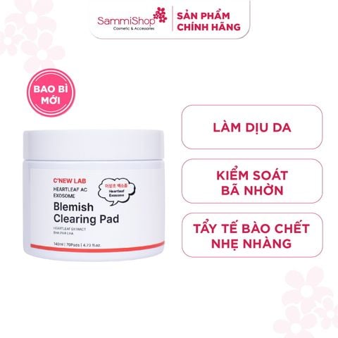 C'New Lab Toner Pad Heartleaf Ac Blemish Clearing Pad 140ml