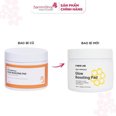 C'New Lab Toner Pad Real Propolis Glow Boosting Pad 140ml