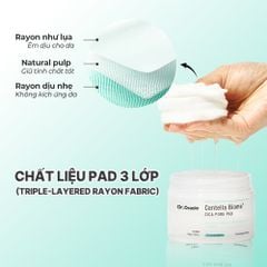 Dr.Oracle Mặt nạ giấy Centella Biome Cica Pore Pad 75pcs