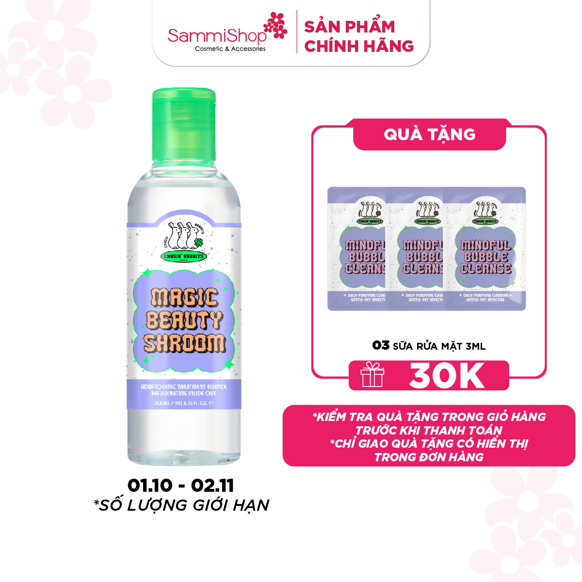 Chasin' Rabbits Tinh chất Magic Beauty Shroom 200ml