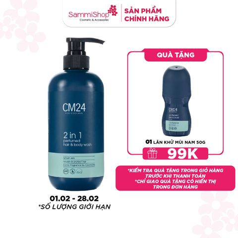 01.02 - 28.02 CM24 for Coolmen Sữa tắm gội Nam 2in1 500ml