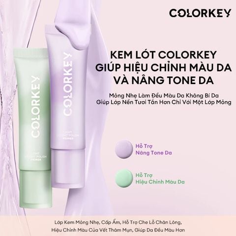 COLORKEY Kem lót Light Weight Polish Primer 30g