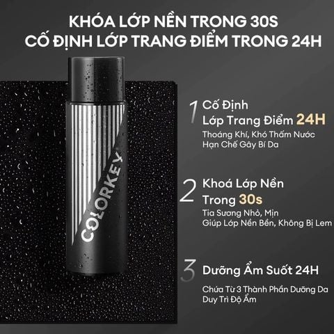 COLORKEY Xịt khóa trang điểm Airy Soft Matte Setting Spray