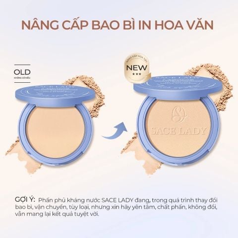 Sace Lady Phấn phủ trang điểm Lasting Waterproof Face Powder 10g