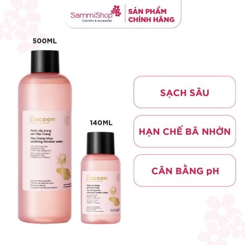 Cocoon Nước tẩy trang Sen Hậu Giang Lotus Soothing Micellar Water