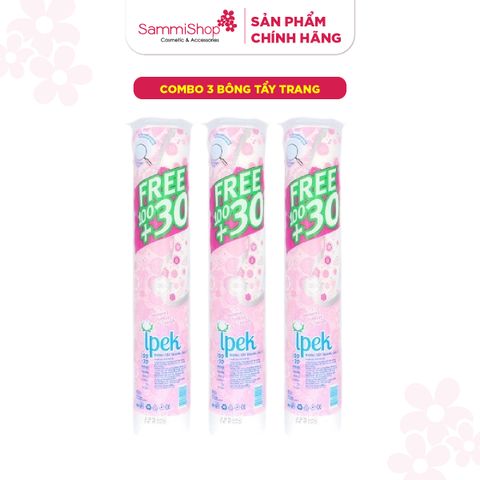 COMBO 02.01 - 18.01 COMBO 3 Ipek Bông tẩy trang 120+30 miếng