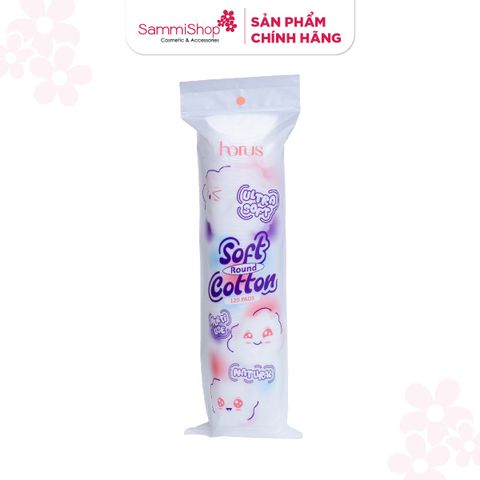 [HÀNG TẶNG KHÔNG BÁN] QT Horus Bông tẩy trang tròn Round Soft Cotton Pads 120 pads - Ultra Soft