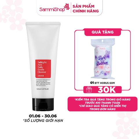 COSRX Sữa rửa mặt Salicylic Acid Daily Gentle Cleanser 150ml