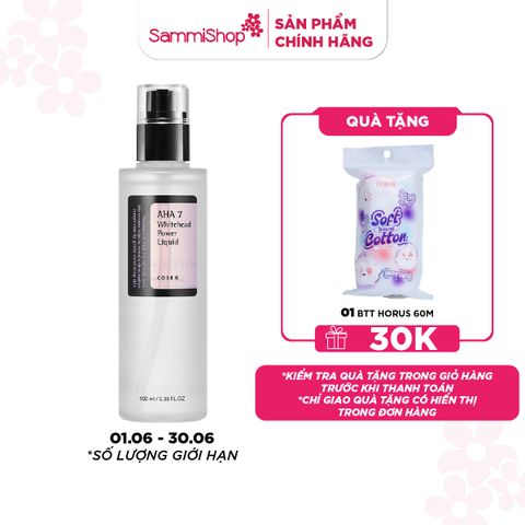 COSRX Tẩy da chết AHA 7 Whitehead Power Liquid 100ml