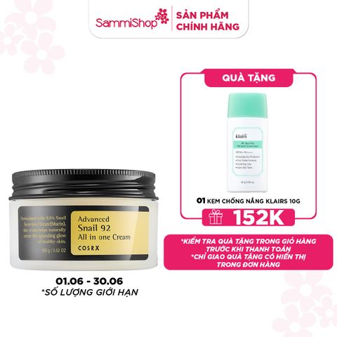COSRX Kem dưỡng Advanced Snail 92 All in one Cream 100g