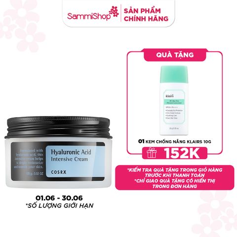COSRX Kem dưỡng Hyaluronic Acid Intensive Cream 100g