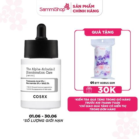 COSRX Tinh chất The Alpha-Arbutin 2 Discoloration Care Serum 50ml