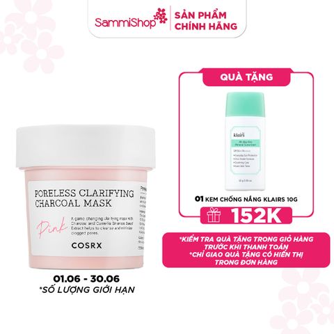 COSRX Mặt nạ Poreless Clarifying Charcoal Mask (Pink) 110g