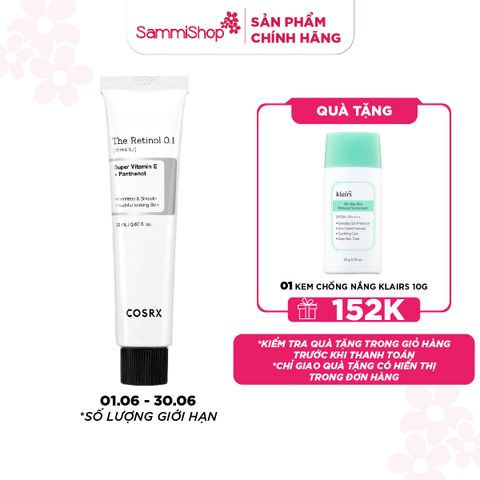 COSRX Kem dưỡng The retinol 0.1 cream 20ml