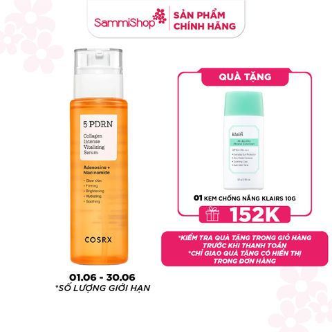 COSRX Tinh chất 5 PDRN Collagen Intense Vitalizing Serum 100ml
