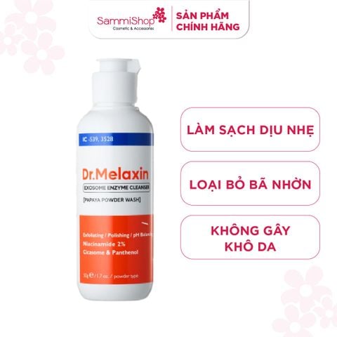 Dr. Melaxin Sữa rửa mặt Exosome Enzyme Cleanser (Papaya Power Wash- dạng bột) 50g