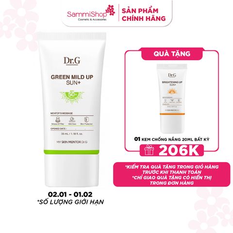 Dr.G Kem chống nắng Green Mild Up Sun+ 50ml