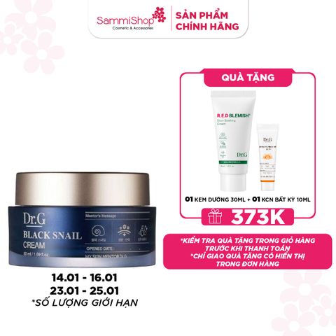 APP + WEB SPIKE DAY 14.01 - 16.01 Dr.G Kem dưỡng Black Snail Cream 50ml