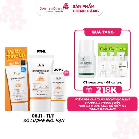 APP + WEB DEAL ĐỘC QUYỀN 11.11 Dr.G Bộ kem chống nắng Brightening Up Sun+ SPF50+ PA+++ (IP08)