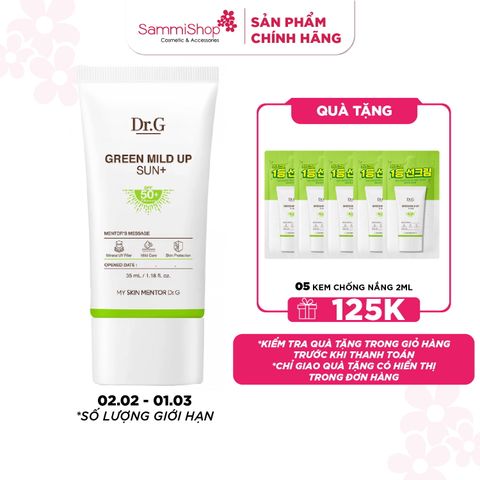 Dr.G Kem chống nắng Green Mild Up Sun+ 50ml