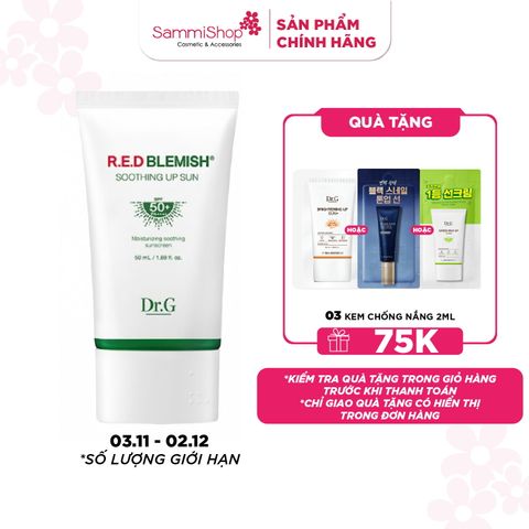 Dr.G Kem chống nắng R.E.D Blemish Soothing Up Sun SPF 50+ PA++++ 50ml