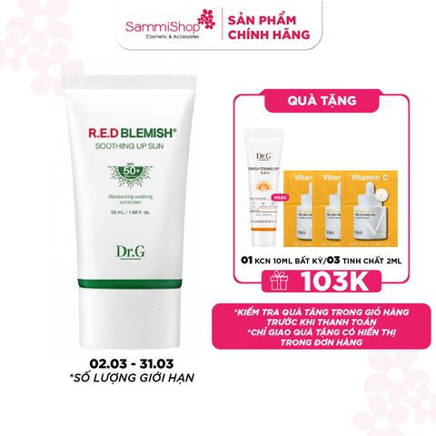 Dr.G Kem chống nắng R.E.D Blemish Soothing Up Sun SPF 50+ PA++++ 50ml